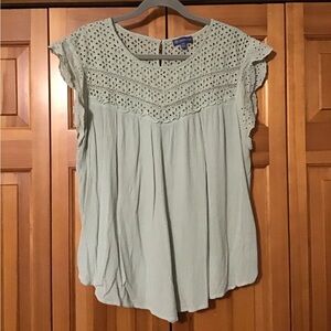 Dressy Shirt w/ Cap Sleeve 3X